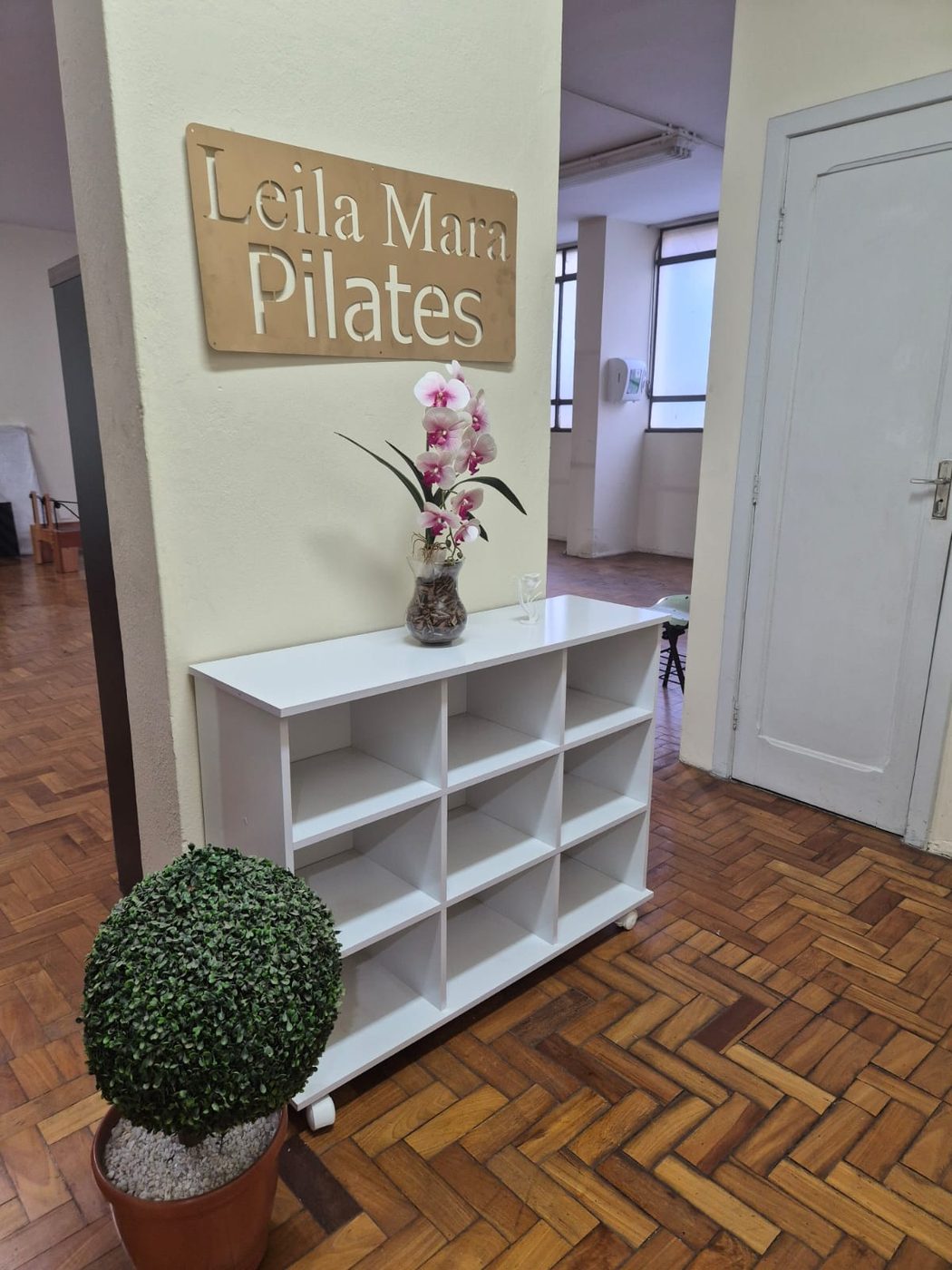 Recepção de estúdio de Pilates